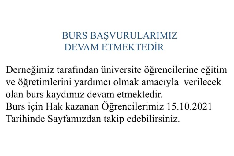 Burs Kayıtlarımız  Devam Etmektedir
